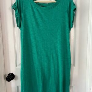 Banana Republic Vibrant Green T-shirt Dress